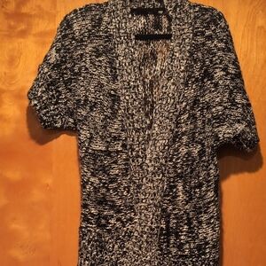 New Directions Black and White Knit Sweater